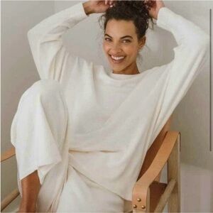 Jenni Kayne Marina Pullover Ivory XL